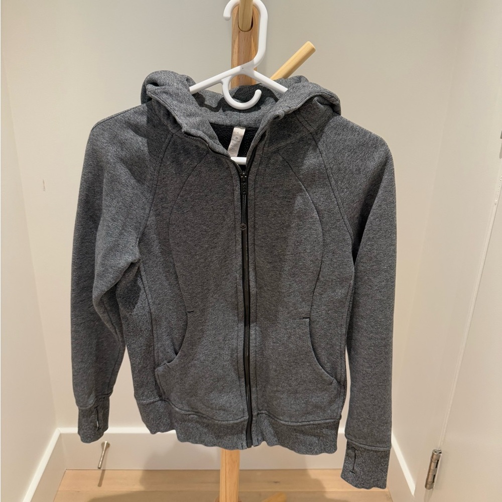 Lululemon Scuba Full-Zip Hoodie in Charcoal, Size 4